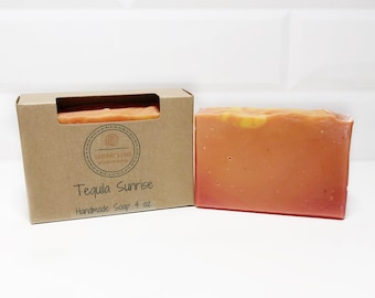 Tequila Sunrise Handmade Soap