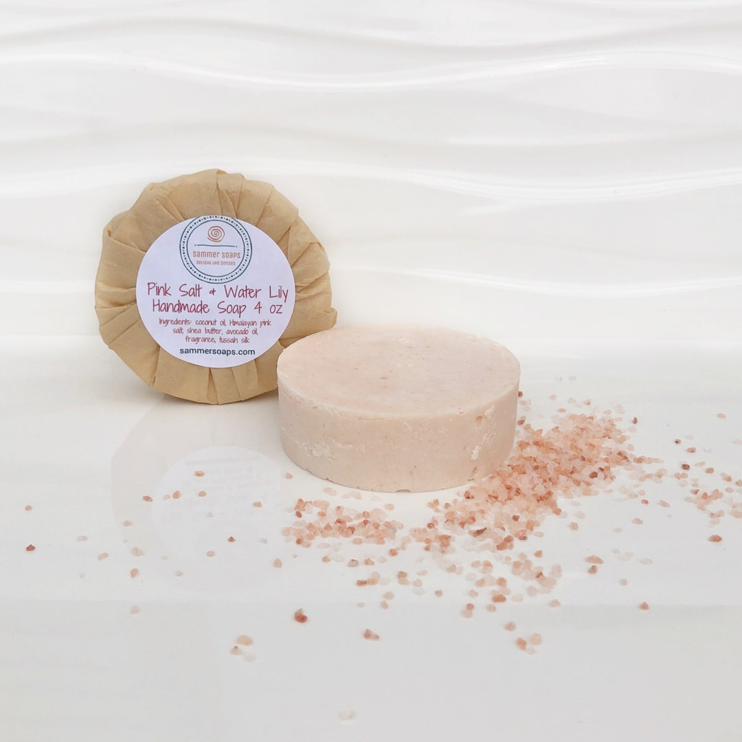 Pink Himalayan Sea Salt Soap Bar, Salt Soap Bar, Facial Soap, Spa Soap ...