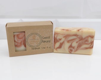 Sweet Almond Scented Soap, Cherry Almond Scent Soap, Unisex Soap, Soap for Him, Soap for  Her