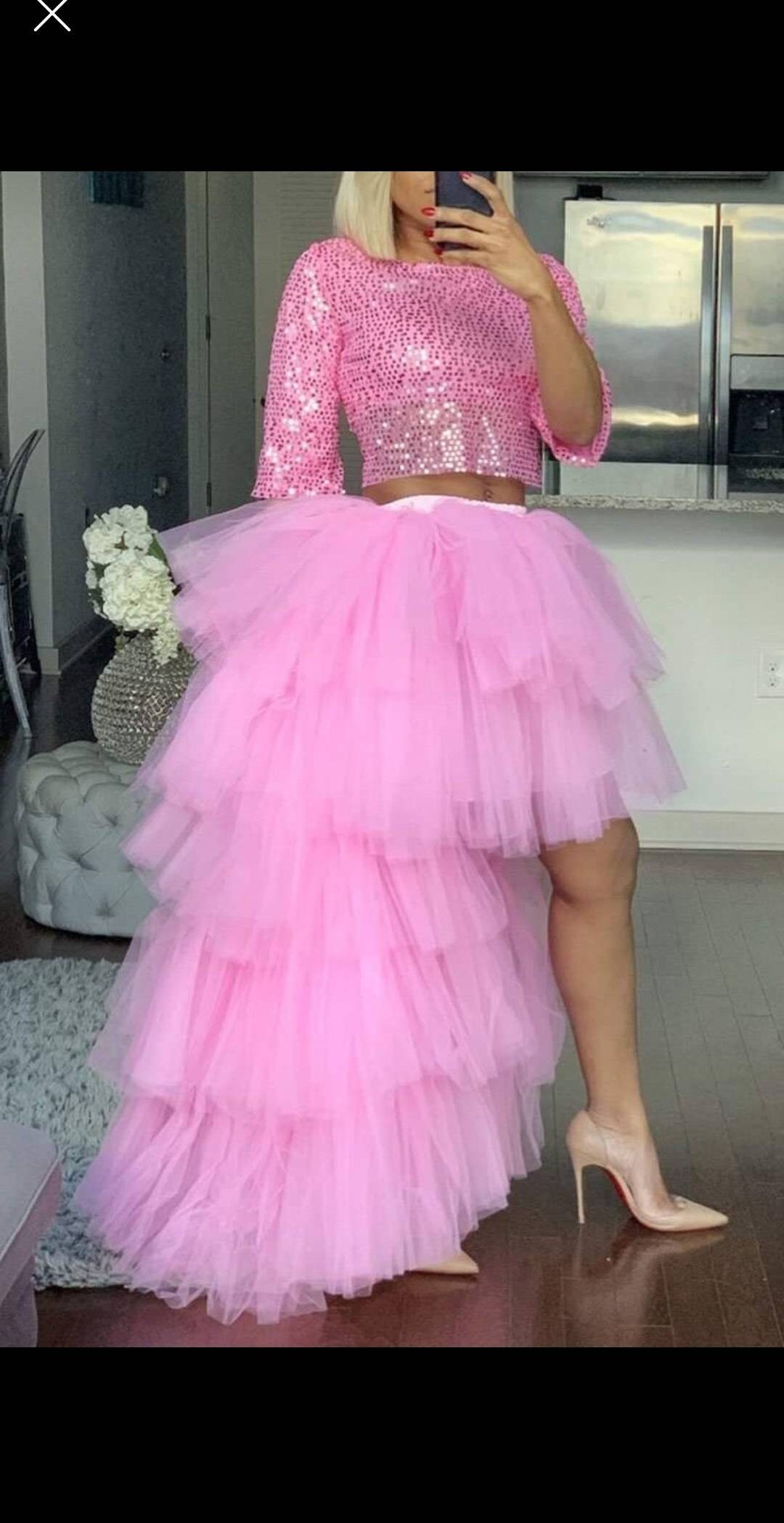 Pink Tull Prom Outfit - Etsy