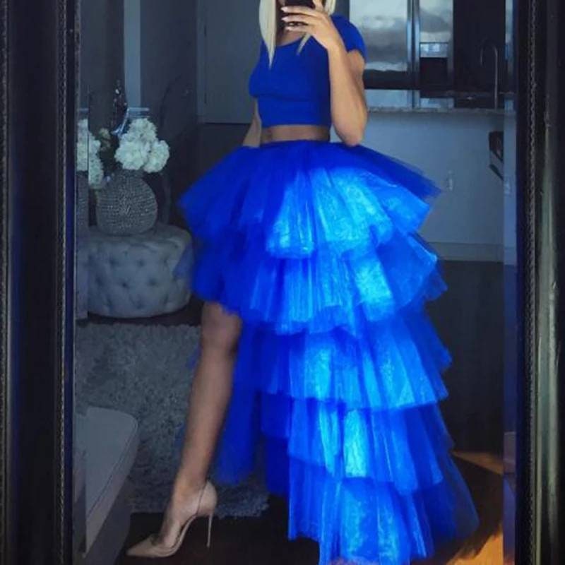 2 Piece Beautiful Several Layered Blue Tulle Skirt and Top. - Etsy