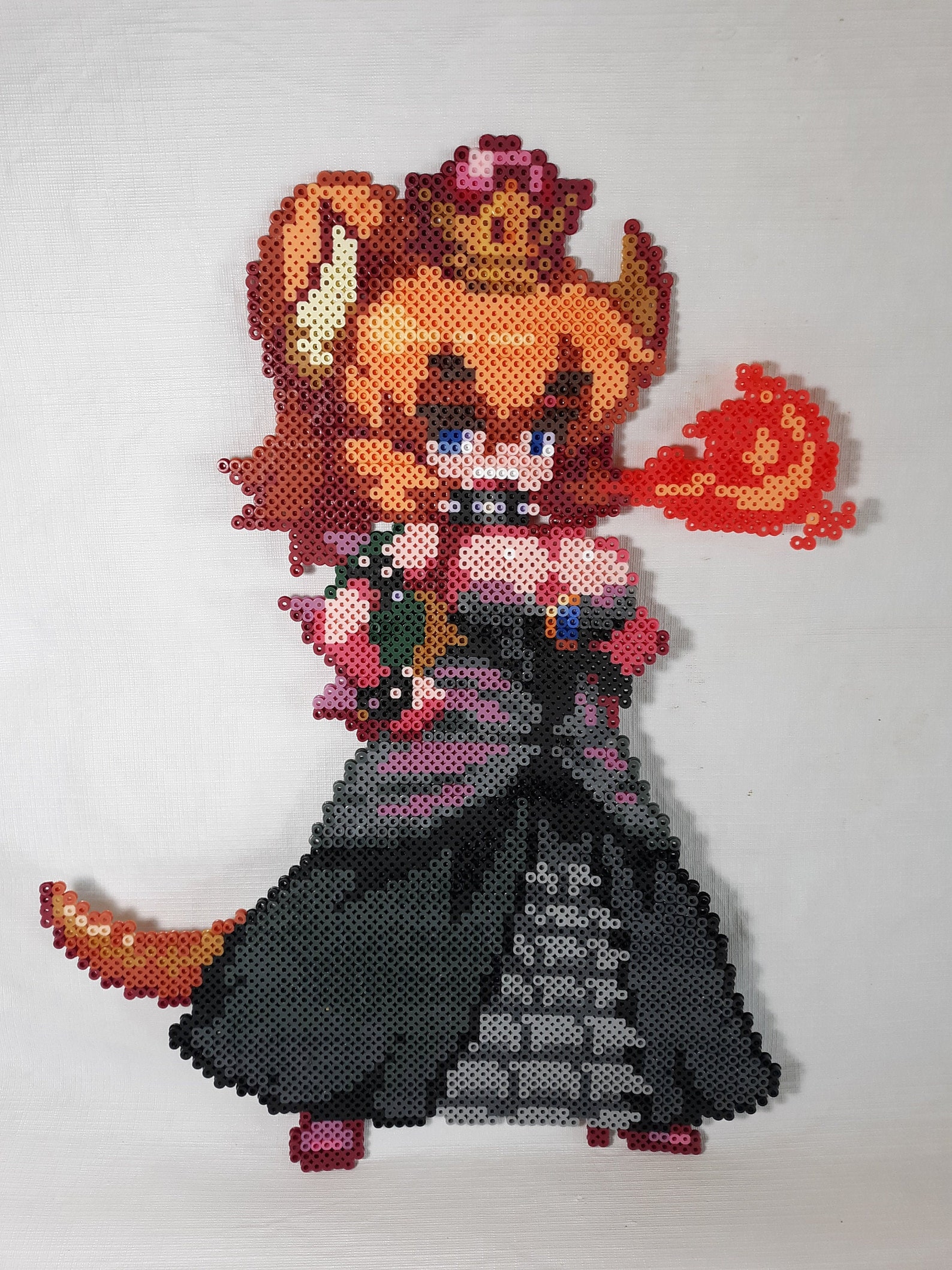 Super Mario Bros Princess Bowsette 18 Perler Fuse Bead | Etsy