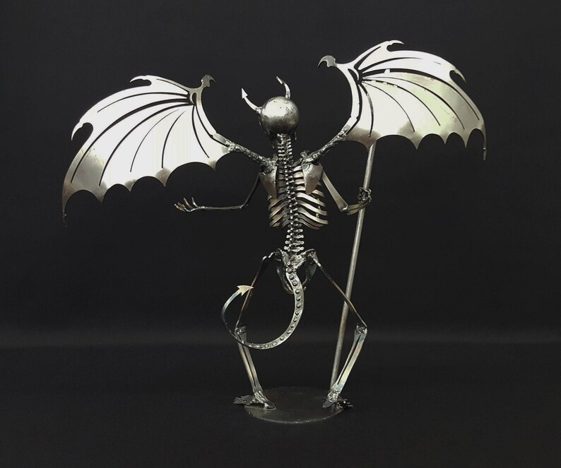 Devil Skeleton 12 Tall Etsy