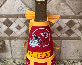 Kansas City Chiefs Wine Bottle Cover