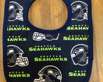 Baby Bib Seahawk Boys Wear Bumps & Bruises Seattle Seahawks Football - Etsy