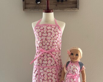 Pink Daisies Apron