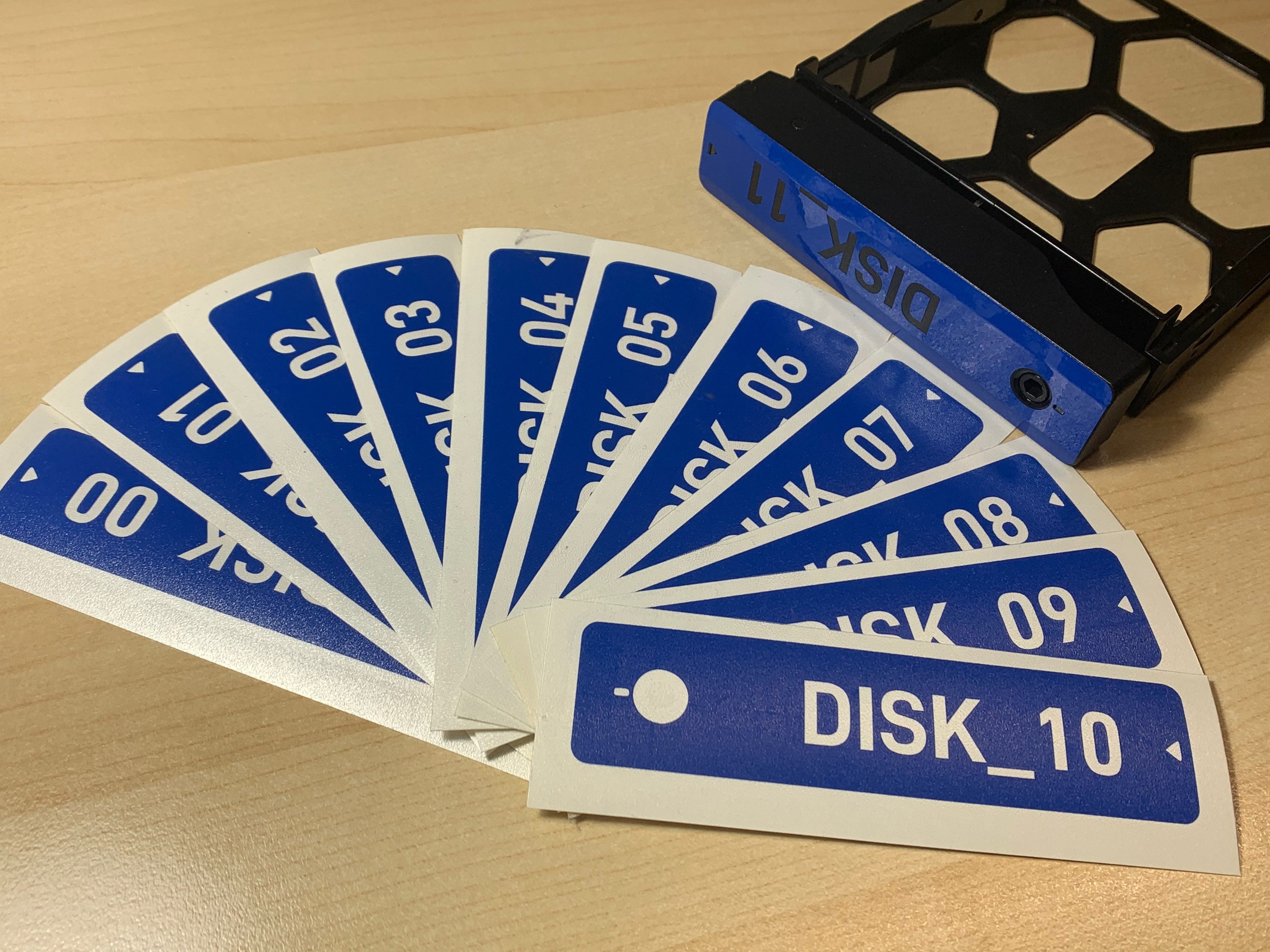 Synology NAS D6 Disk Tray Decals CUSTOMIZED Etsy