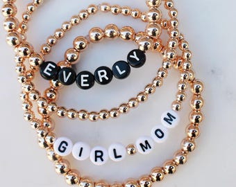 Rose Gold Beaded Bracelets