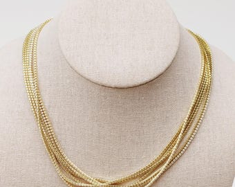 Gold Filled CZ Tennis Necklace