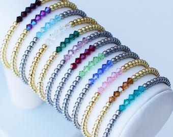 Birthstone Crystal Bracelets
