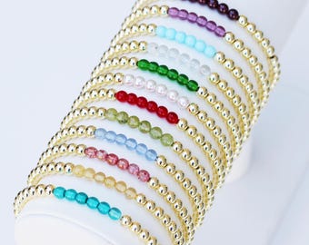 Birthstone Bead Bracelets