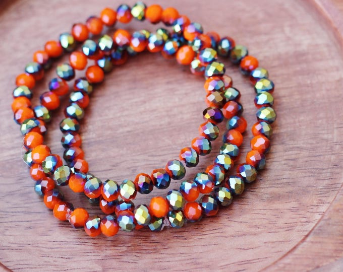 Featured listing image: Autumn Sparkle Stacking Bracelet