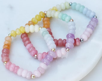 Spring Fling Rondelle Bead Bracelet