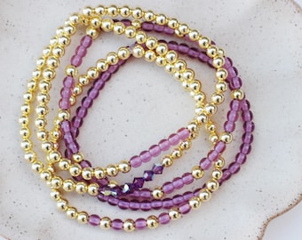 February Birthstone Bracelet