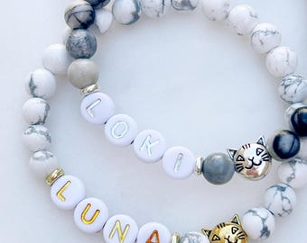 Custom Cat Charm Bracelet