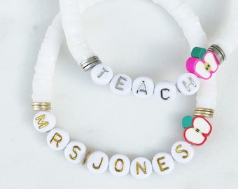 Teacher Apple Bracelets