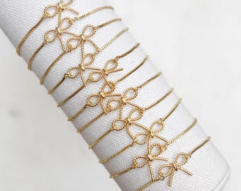 Gold Bow Bracelet