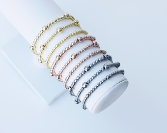 Precious Metal Stacking Bracelets