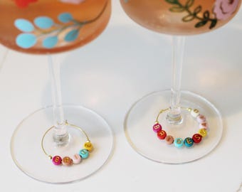 Personalized Name Drink Charms