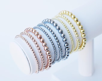 Precious Metal Stacking Bracelets