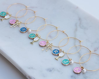 Personalized Name Drink Charms
