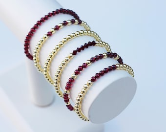 January Birthstone Bracelet