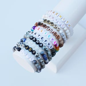 Beaded Name Bracelet | Personalized Beaded Name Bracelet | Name Bracelet |Word Bracelet | Personalized Beaded Word Bracelet |Custom Bracelet