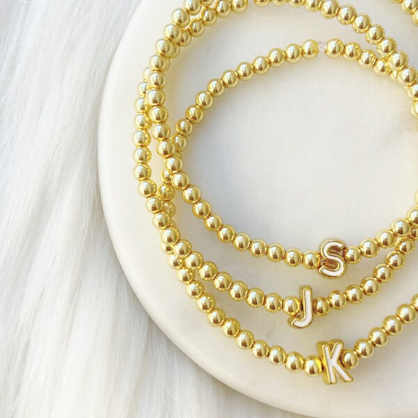 Initial Bracelet Etsy