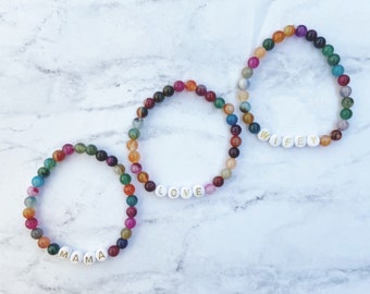 Colorful Word Bracelets