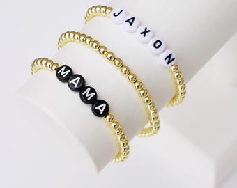 Gold Bead Stacking Bracelets