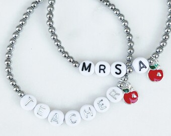 Custom Teacher Bracelets