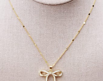 Bow Charm Necklace