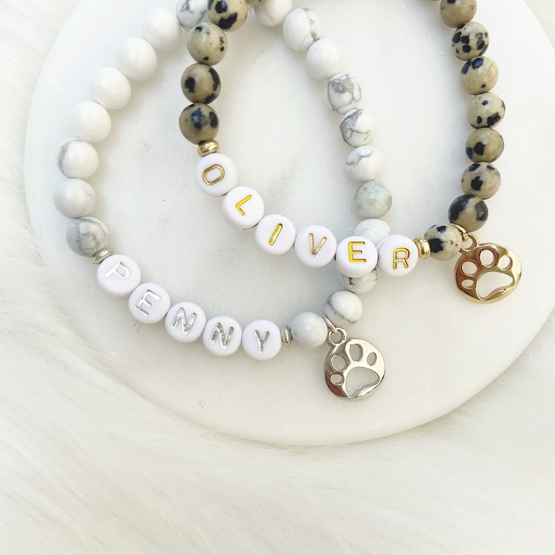 personalized dog mom bracelets