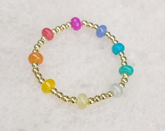 Colorful Rondelle Bead Bracelet
