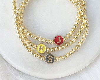 Enamel Initial Bracelets