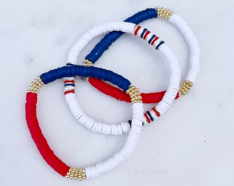 Patriotic Bracelet Stack Patriotic Bracelet Stack