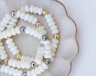 Pearl Rondelle Bracelet