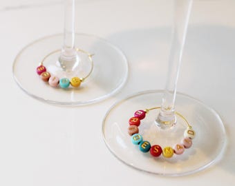 Personalized Name Drink Charms
