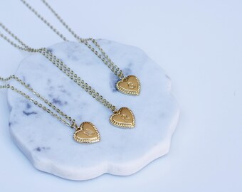 Heart Initial Necklace