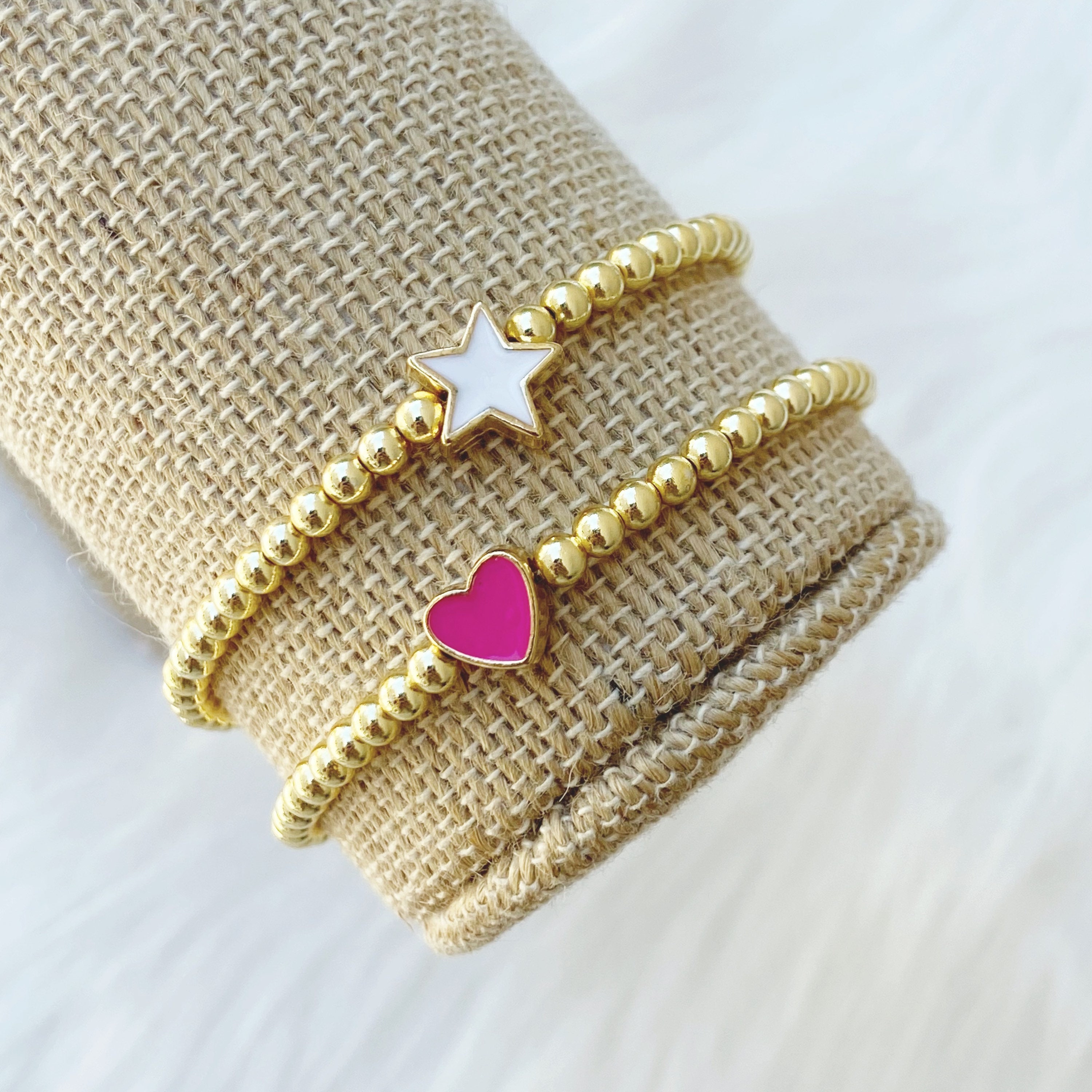 Pink Heart® - Handmade Charm Bracelet – NaturJewels®