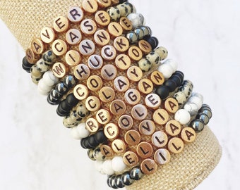 Rose Gold Custom Word Bracelets