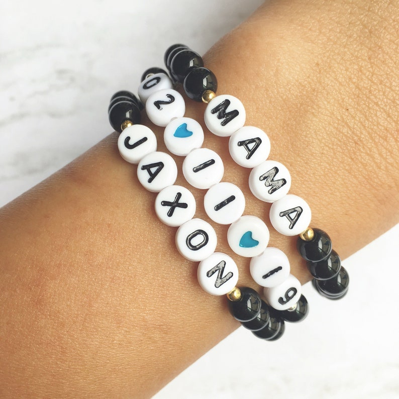 Custom Word Bracelets by Sarahndipity Jewelry Beaded Etsy