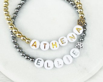 Custom Pet Paw Print Bracelet