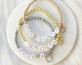 Custom Teacher Bracelets