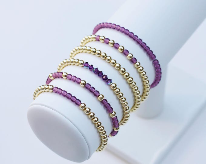 Featured listing image: February Birthstone Bracelet