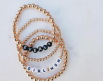 Rose Gold Beaded Bracelets