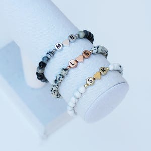 Love Initial Bracelets | couple initial bracelets | heart initial bracelet for couple | best friend bracelet | boyfriend girlfriend bracelet