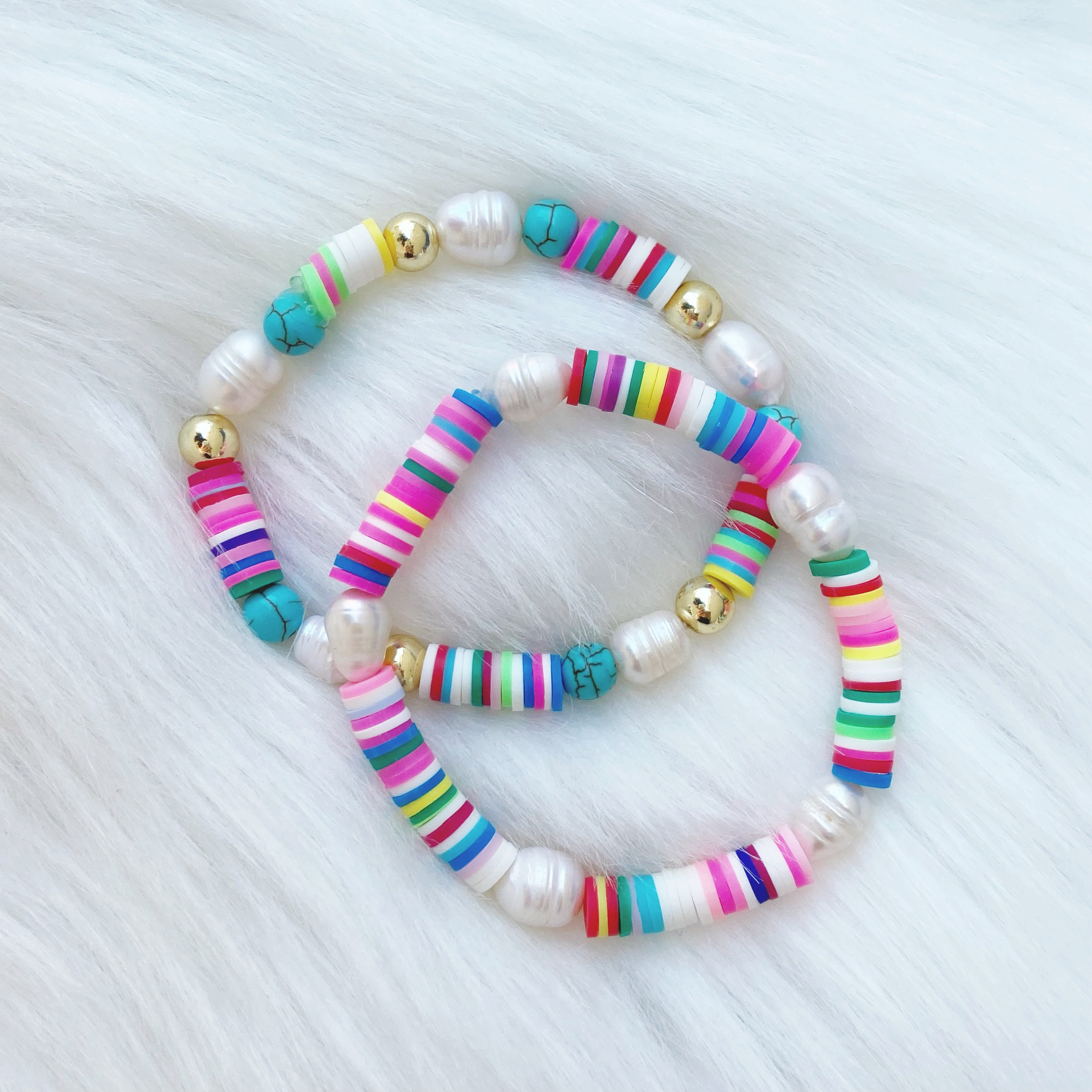 Colorful Pearl Bracelets