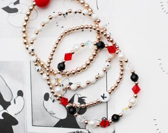 Mickey Initial Bracelet