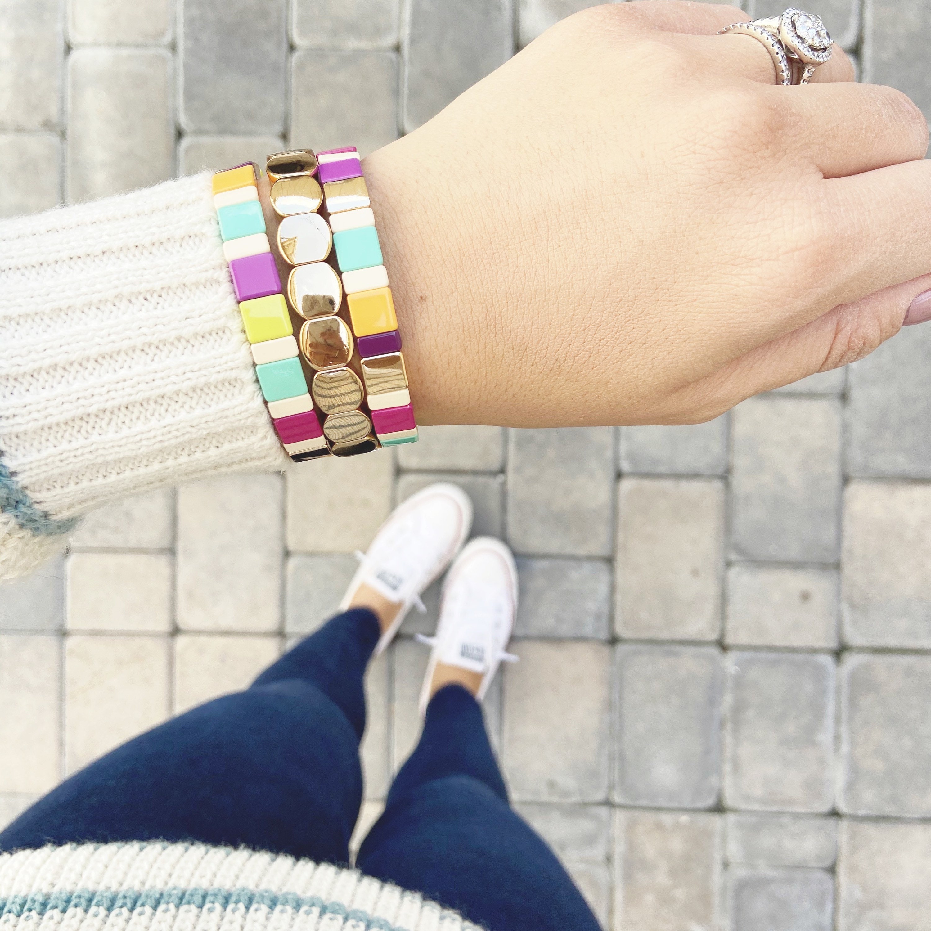 Bright Tile Bracelets